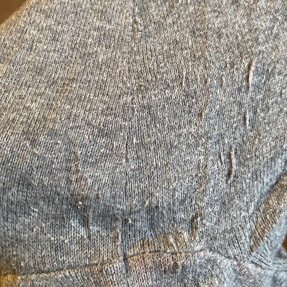 Old Navy - Adorably Sweet Grey Cardigan with Pink Polka Dots - Picture 9 of 10